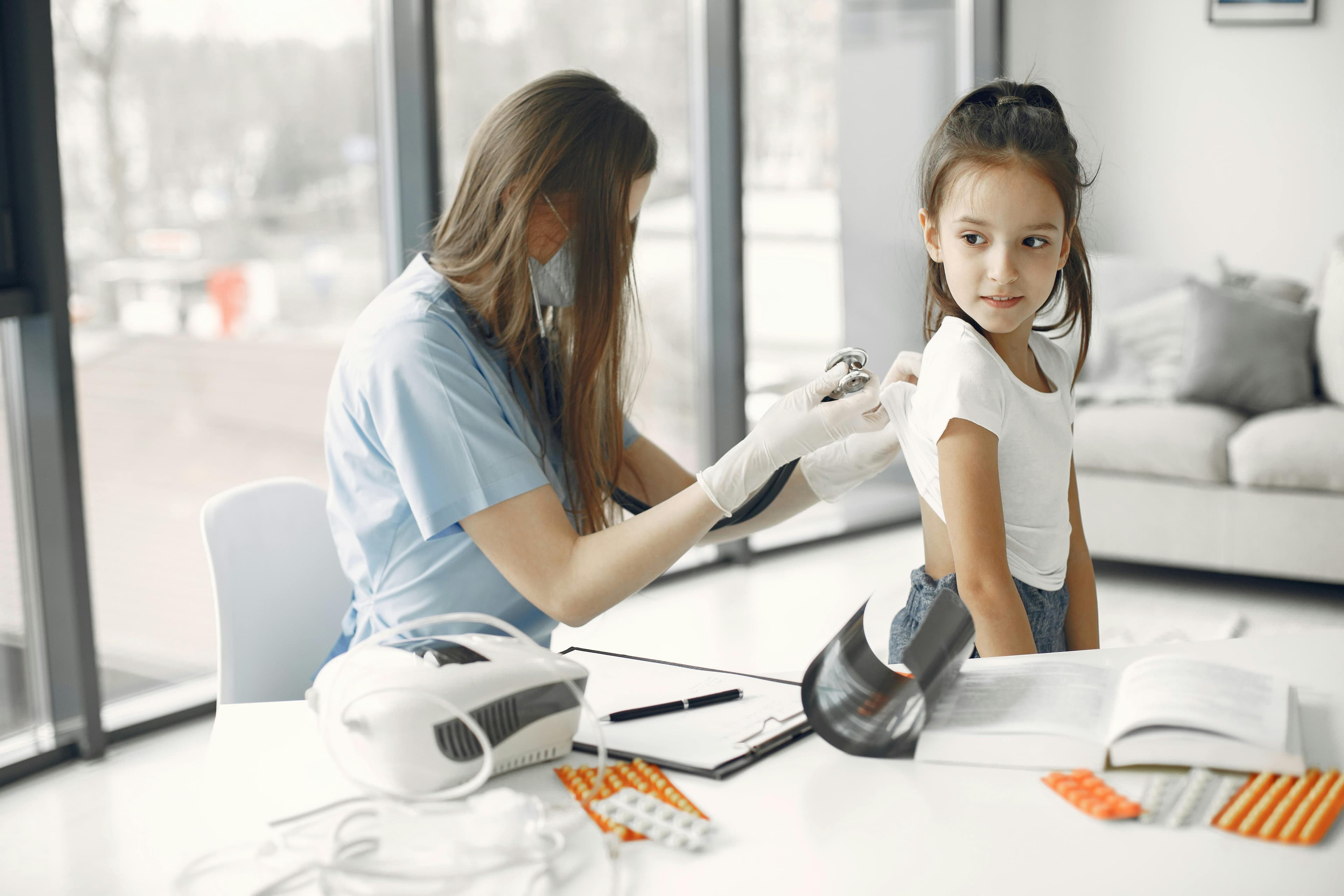 Supportive hearing care visit for a child and family